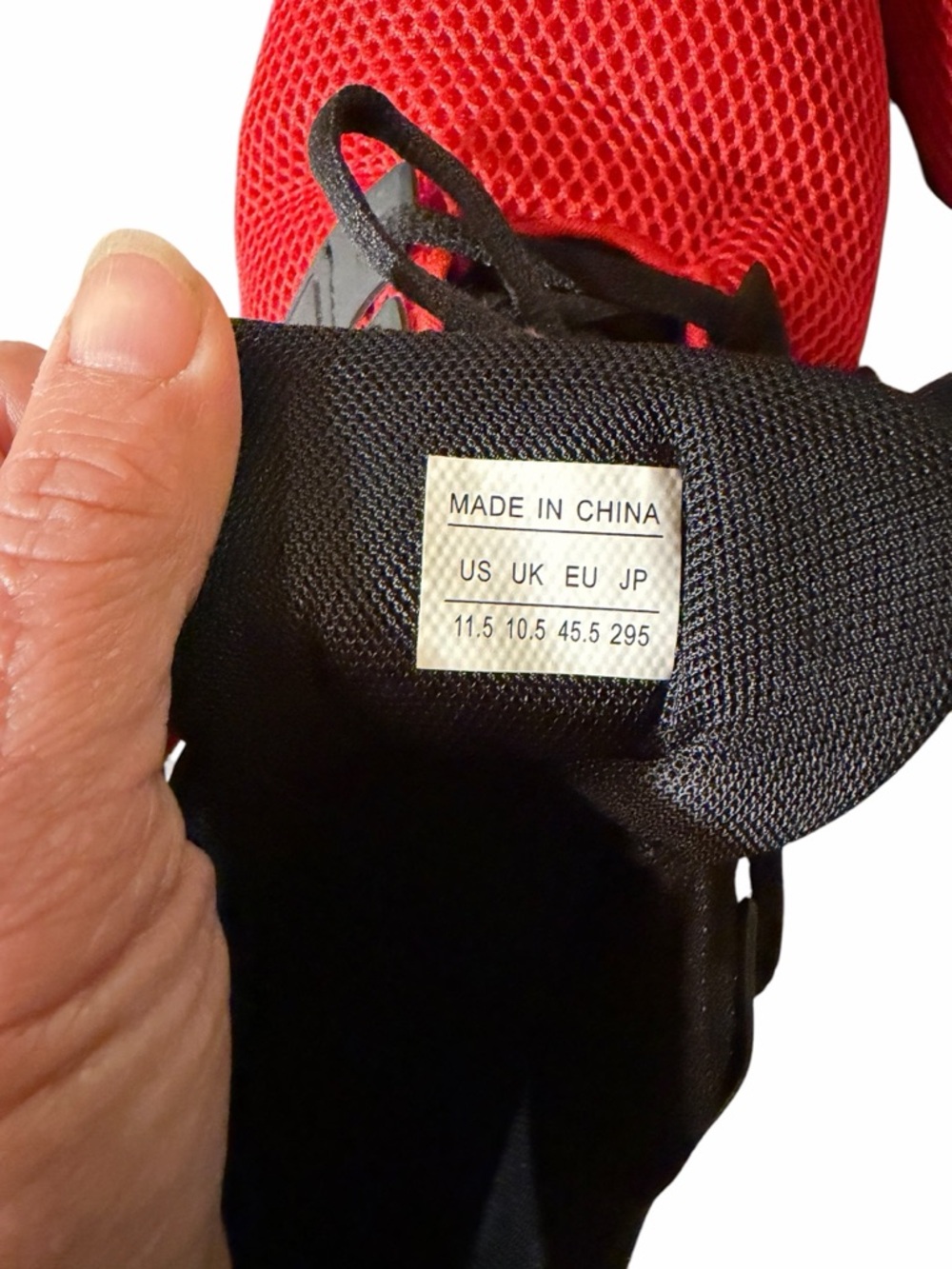 Men's Red and Black Athletic Sneakers - Lightweight Performance - Picture 6 of 12